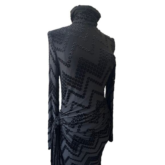 Victoria Beckham Eyelet Embroidered Jersey Dress with Twist Detail - Picture 12 of 16